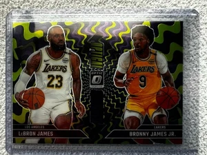 2024-25 Optic Optical Illusions Lebron James/ Bronny James Purple $1.32 SHIPPIN - Picture 1 of 8