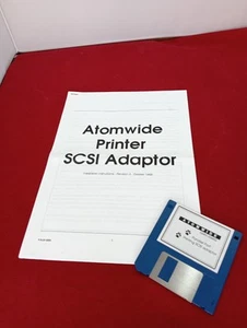 Atomwide Drucker SCSI Adapter Software & Handbuch Rev.3 Acorn RISC OS 1984 - Bild 1 von 3