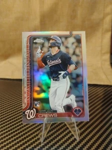 2025 Topps Chrome Dylan Crews RC Chrome Refractor SP #146 Nationals Rookie 🔥 - Bild 1 von 3
