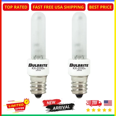 2x Ciata Lighting Dimmable T3 Xenon E12 Krypton Light Bulb 60W Frosted - Image 1 of 2