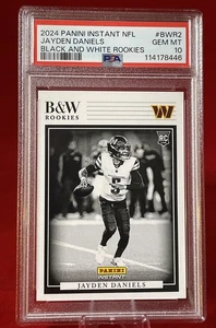 Jayden Daniels RC 2024 Panini Instant B&W Rookies Card #BWR-2 /680 SP PSA 10 Gem - Picture 1 of 2