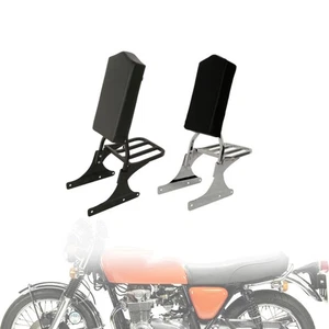 Backrest Sissy Bar Luggage Rack Passenger Black Fits For Harley Fat Boy FLSTF - Picture 1 of 24