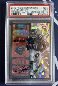 2012 Panini Contenders Alshon Jeffery Cracked Ice Auto Running Rookie /20 PSA 9 - Bild 1 von 2