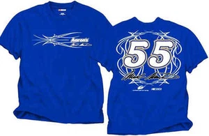 Mark Martin 2013 Checkered Flag Sports #55 Aaron's Fan Tee FREE SHIP - Picture 1 of 1