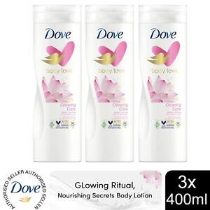 Dove Nourishing Secrets Body Lotion with Lotus Flower Extract & RiceMilk 3x400ml