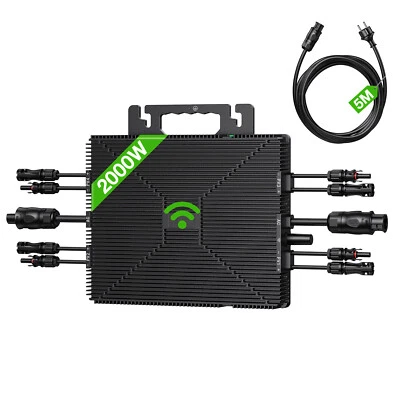 LIONSHEE 2000W WECHSELRICHTER MIKROWECHSELRICHTER WIFI FÜR BALKONKRAFTWERK INVERTER 4MPPT