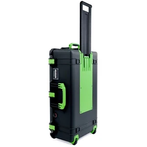 Black & Lime Green Pelican 1615 Air case. No Foam. Lime Trolley & Housings. - Picture 1 of 4