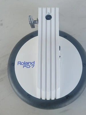 Roland PD-7 white rubber tom snare or cymbal Dual Trigger pad 7” - Image 1 of 2