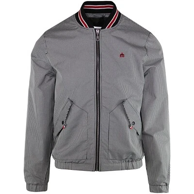 * SALE * MENS MERC LONDON LIGHTWEIGHT GINGHAM CHECK BOMBER JACKET BRAVO - SIZE M - Image 1 of 2