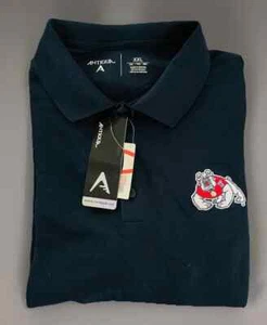 Neu mit Etikett - Antigua schwarz Fresno State Bulldogs Polo Größe 2X (50-52 Zoll Brustumfang) - Bild 1 von 9