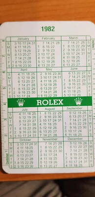 Calendario Rolex vintage 1982-1983 buen estado Foto 1 de 2