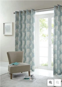 Fusion Woodland Tree Eyelet Curtains - 90W X 72D (228x183cm - Picture 1 of 3