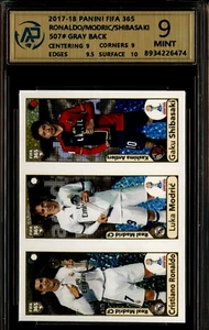 2017-18 Panini FIFA 365 #507 Ronaldo Modric Shibasaki Gray Back RPA 9 MINT - Bild 1 von 1