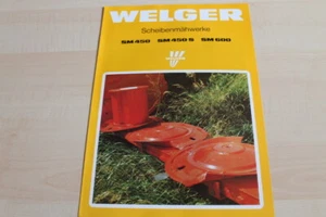 128928) Welger SM 450 600 S Scheibenmähwerk Prospekt 05/1989 - Picture 1 of 1