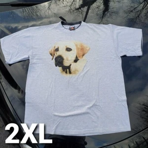 Vintage 95 Labrador Retriever Dog Breed Lab T Shirt Grey Size 2XLarge 2XL - Picture 1 of 9