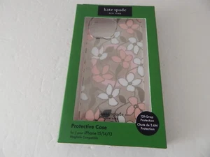 Kate Spade Schutzhülle für iPhone 15 iPhone 14/13 Floral/Clear/Bling Neu - Bild 1 von 7
