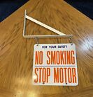 Union 76 No Smoking Porcelain Sign Double Sided