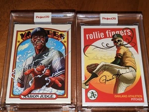 Topps Project70 Aaron Judge & Rollie Fingers by Alex Pardee - Picture 1 of 1