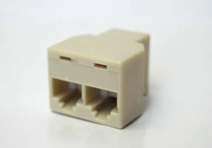 1 zu 2 RJ45 Y-Adapter Kupplung Splitter Verteiler Netzwerk Ethernet LAN - Bild 1 von 3