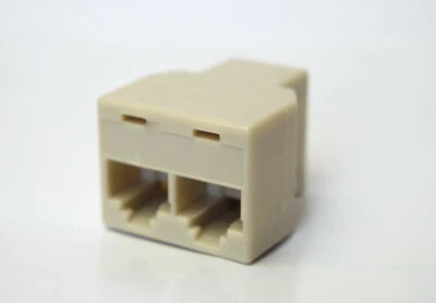 1 zu 2 RJ45 Y-Adapter Kupplung Splitter Verteiler Netzwerk Ethernet LAN - Bild 1 von 3