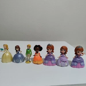 Disney Princess Sofia the First Sofia Amber James Figures Cake Toppers Toy Lot - Picture 1 of 10