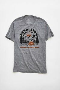 NWT Pendleton Woolen Mills Olympic Park T Shirt in Gray sz S 