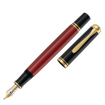 PELIKAN SOUVERAN  M400 RED BLACK  M NIB - Image 1 of 4