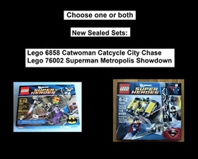 LEGO NEW SEALED SETS 76002 SUPERMAN OR 6858 CATWOMAN DC UNIVERSE SUPER HEROES