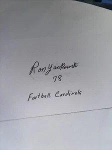 Ron Yankowski 1971 St Louis Cardinals Signed 3x5 Index Card - Picture 1 of 1