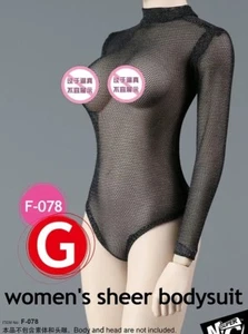 1:6 Sexy schwarze Netz Bikini Kleidung für 12" weibliche PH TbL Actionfigur Körper Spielzeug - Bild 1 von 5