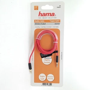 Hama 00136652 2x3.5mm 0.5m 3.5mm 3.5 mm Silber Audio Kabel 100217 - Bild 1 von 1