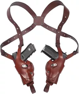 Custom Leather Shoulder, Chest Holster, Holsters For Revolvers - Picture 1 of 8