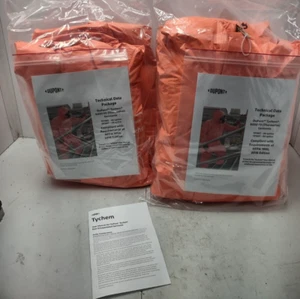 Dupont TPL98TOR3X000200 chemikalienbeständiger Overall mit Kapuze 3XL orange 2 Stück - Bild 1 von 5