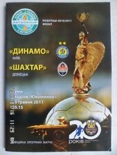 Programme Ukraine Cup Final 2011 Dynamo Kyiv - Shakhtar Donetsk