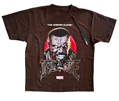 MARVEL Blade The Vampire Slayer Brown Nova Shirt Size Med/Large Available New - Image 1 of 4