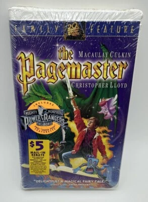 The Pagemaster (VHS, 1995, Clamshell) Macaulay Culkin NOS Watermark Sealed NEW￼ - Image 1 of 4