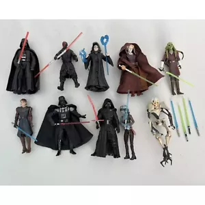 Konvolut Star Wars Figuren Darth Vader Emperor Grievous Jedi & andere 10 Stück - Bild 1 von 22
