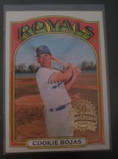 2021 TOPPS HERITAGE 50TH ANNIVERSARY BUYBACK CARD COOKIE ROJAS ROYALS REDS #415