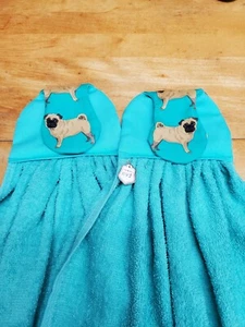Set of 2 Handmade Hanging Kitchen Towels - Picture 1 of 5