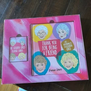 Golden Girls Thank You For Being A Friend Book And Playing Card Set - Picture 1 of 3