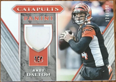2017 Panini Catapults Jerseys Andy Dalton CM-AD Cincinnati Bengals #’d 174/199 - Image 1 of 2