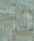 Rasch Tapeta z włókniny Pure Vintage Stonequader 318012 turkusowy niebieski - metaliczny