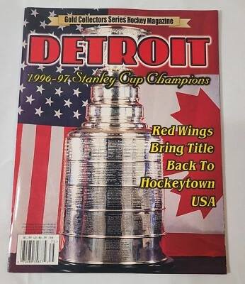 1996-97 Detroit Red Wings Stanley Cup Champions NHL Collectors Series Magazine - Image 1 of 3
