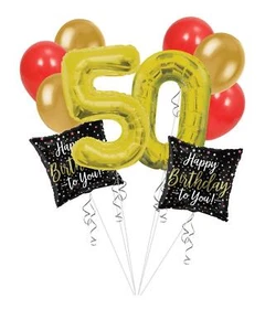 Happy Birthday to You Luftballon Blumenstrauß, Geburtstag Party Luftballons (10 Luftballons) - Bild 1 von 1