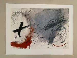 ANTONIO TAPIES, 'UNTITLED,1973' RARE 2001 ART PRINT - Picture 1 of 5