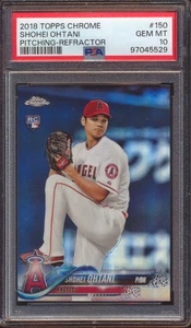 2018 TOPPS CHROME SHOHEI OHTANI #150 REFRACTOR ROOKIE PSA 10! - Picture 1 of 2