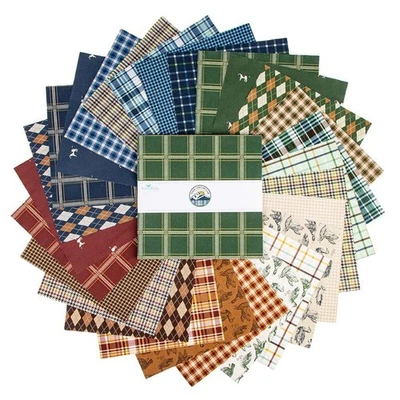 Apilador Layer Cake 10" 42 piezas Riley Blake "Plaid-Venture Club" por RBD Designers Foto 1 de 2