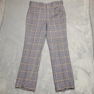 Pendleton Wool Pants Mens 36x32 Blue Plaid 100% Virgin Wool Made in USA  - Image 1 of 4