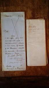 1826 19TH C MANUSCRIPT WILL - ABRAM CROWTHER - CROMWELL BOTTOM HALIFAX YORKSHIRE - Picture 1 of 22