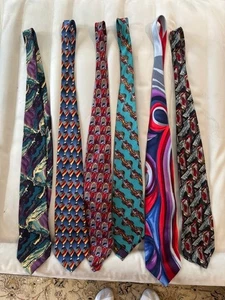 Vintage - Jerry Garcia Silk Tie Collection - Lot Of 8 - Picture 1 of 4